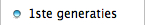 1ste generaties